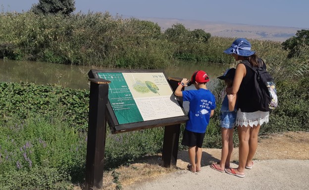 מטיילים ישראלים בשמורת החולה (צילום: שרית פלאצי מיארה, רשות הטבע והגנים)