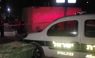 זירת אירוע ירי בג'סר א-זרקא (צילום: דוברות המשטרה)