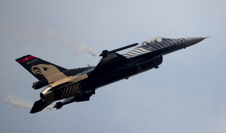 מטוס חיל האוויר הטורקי (צילום: Matt Cardy/Getty Images)