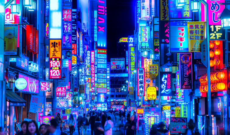 חיי הלילה בטוקיו (צילום: shutterstock By Luciano Mortula - LGM)