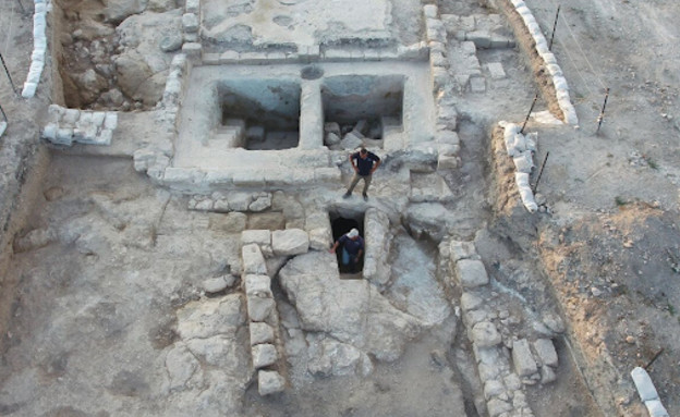 אתר החפירות אושה (צילום: רשות העתיקות)