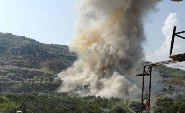 תיעוד: ירי לעבר מל"ט ישראלי בדרום לבנון (צילום: כלי תקשורת בלבנון)