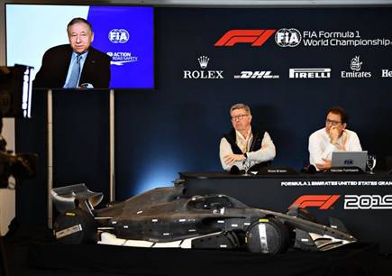 ההכרזה על השינויים הצפויים בשנת 2021 על ידי נשיא ה-FIA ז'אן טוד. ב (צילום: ספורט 5)