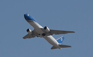 טיסת מבחן ראשונה למטוס ראש הממשלה (צילום: החדשות12)