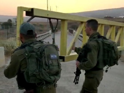 סגירת השער מישראל לנהריים (צילום: החדשות 12, החדשות12)