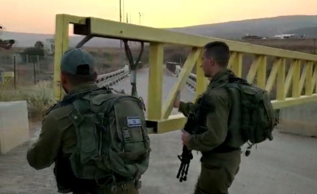 סגירת השער מישראל לנהריים (צילום: החדשות 12, החדשות12)