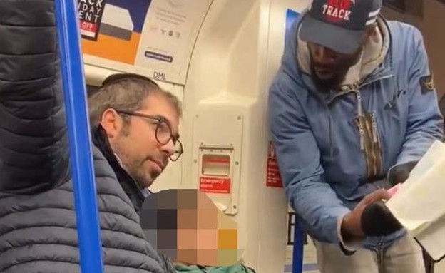 עימות על רקע אנטישמי ברכבת בלונדון