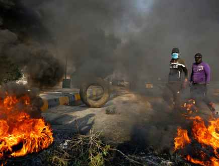 מהומות בעיראק (צילום: reuters)