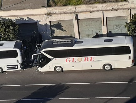 האוטובוס שדרס במרוקו (צילום: mako)