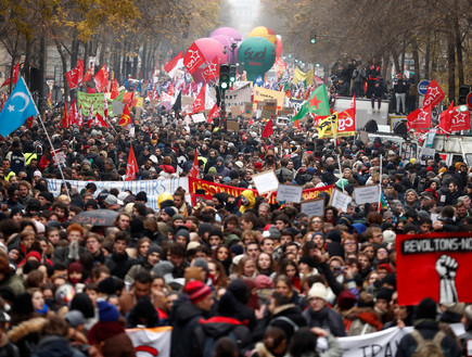 הפגנות מחאה בצרפת (צילום: רויטרס_)