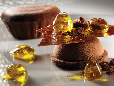 לה רג'נס - פונדנט שוקולד וסוכריות שמן זית (צילום: יורם אשהיים,  יח
