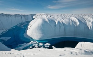 גרינלנד מאבדת קרח (צילום: sky news)
