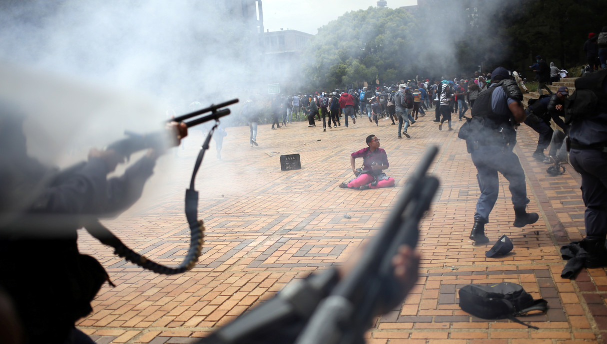 הפגנות ביוהנסבורג  (צילום: Christine and Steve Tan, reuters)