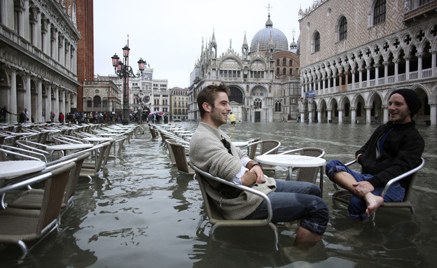 הצפות בוונציה (צילום: רויטרס)