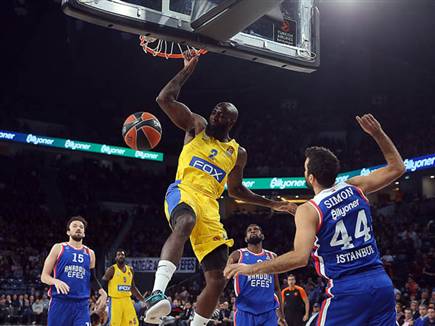 אייסי. פתח עם הטבעה (אתר היורוליג)