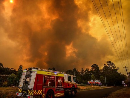 השריפות באוסטרליה (צילום: BBC)