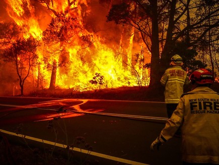 השריפות באוסטרליה (צילום: skynews)
