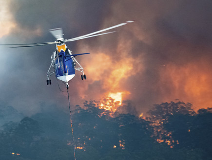 גל שרפות ענק מכה באוסטרליה‎ (צילום: AP)