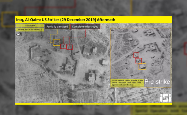 התקיפה האמריקנית של בסיסי מיליציות בגבול עירק סורי (אינפוגרפיקה: ISI Intelligence Report)