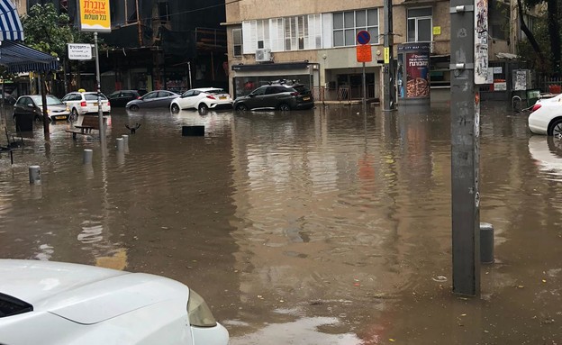 הצפות בתל אביב בעקבות הגשמים