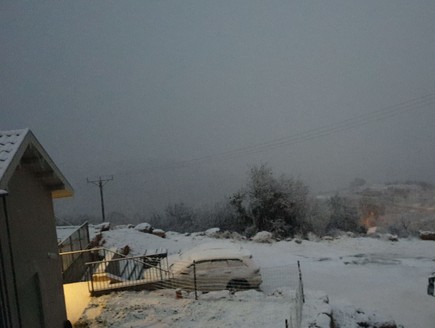 שלג בגולן (צילום: בן בן אבו)