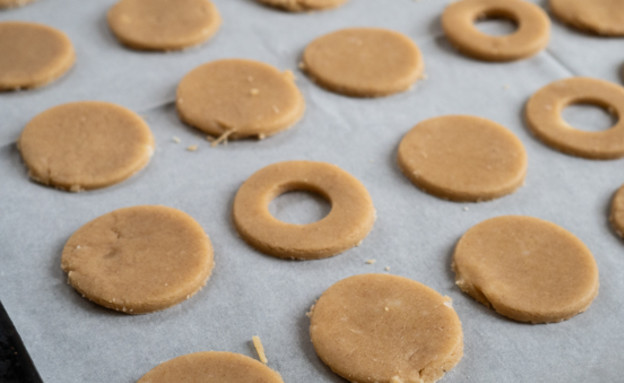 עוגיות טבעוניות לפני אפייה