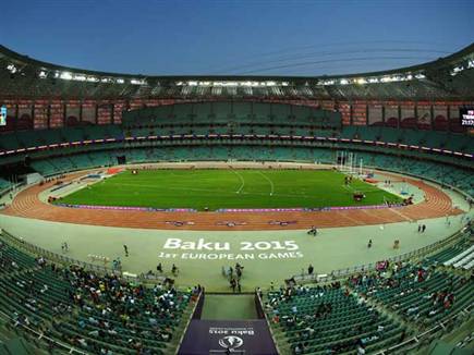 האצטדיון בבאקו. לא יארח את הנבחרת המקומית ביורו (Getty) (צילום: ספורט 5)