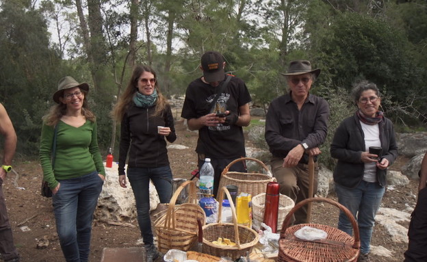 חובבי פטריות מלקטים ביער חובבי פטריות מלקטים ביער