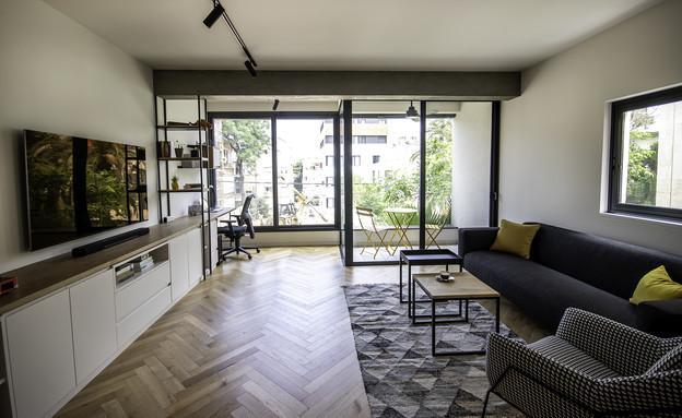 דירה בתל אביב, עיצוב סקיצות סטודיו לאדריכלות (צילום: דנה וייס)