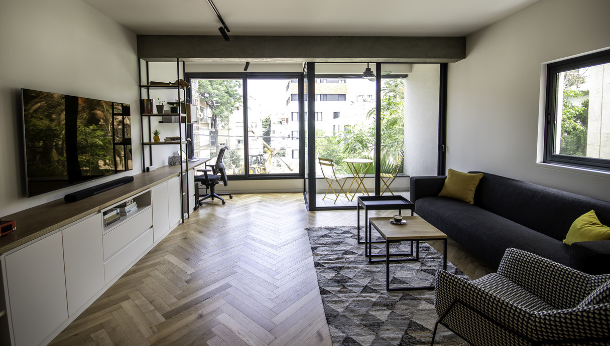 דירה בתל אביב, עיצוב סקיצות סטודיו לאדריכלות (צילום: דנה וייס)