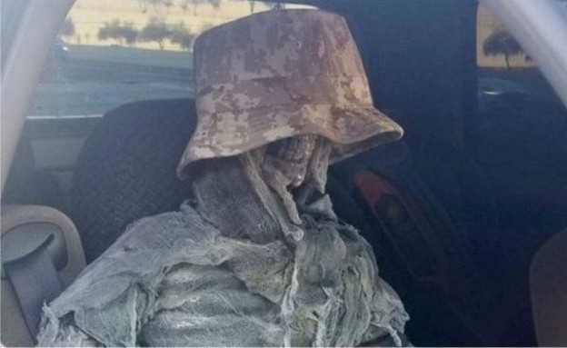 דמוי אדם ברכב בארה"ב (צילום: המחלקה לביטחון הציבור באריזונה)