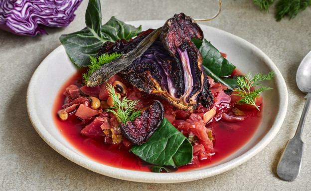 מרק סלק וכרוב סגול מרק סלק וכרוב סגול