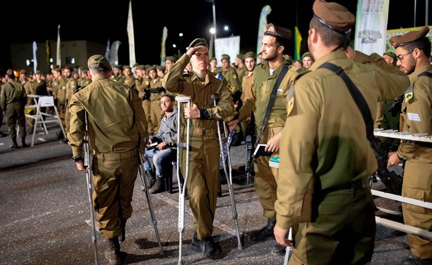 חיילי גולני שנפצעו בפיגוע בטקס ההשבעה (צילום: דובר צה"ל)
