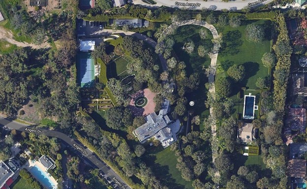 ג'ף בזוס קנה את הבית הכי יקר בלוס אנג'לס (צילום: צילום מסך גוגל מפס)