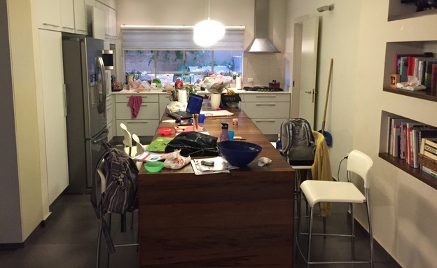 מהפך במטבח, גבעתיים, לפני שיפוץ, עיצוב עמית ישראל (צילום: עמית ישראל)