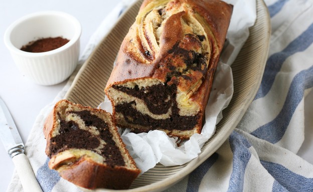 עוגת שיש בננה 