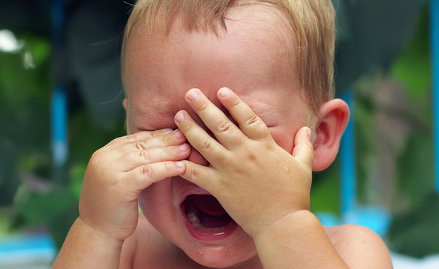 תינוק בוכה (צילום: Olesia Bilkei, shutterstock)