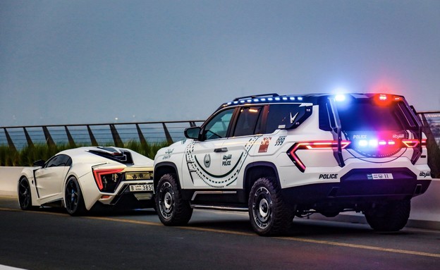 רכב המשטרה החדש של דובאי (צילום: CNN)