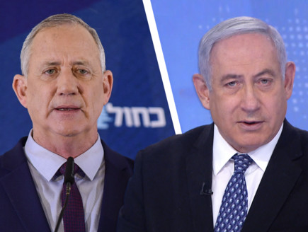 ראש הממשלה בנימין נתניהו פונה לגנץ (צילום: N12)