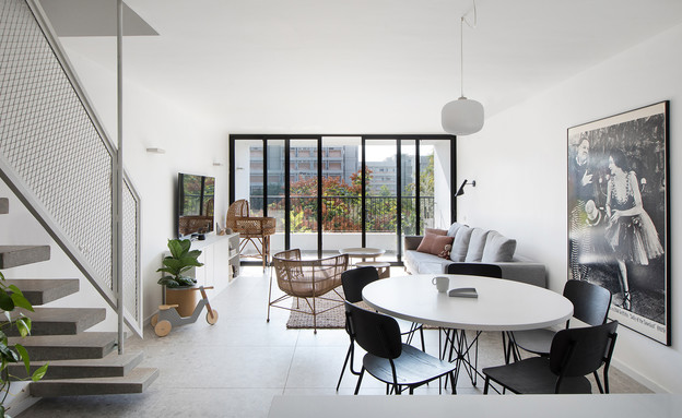 דירה בתל אביב, עיצוב דפנה גרבינסקי - 1 (צילום: שירן כרמל)