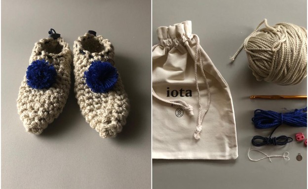 קולאז iota slippers (צילום: יחצ IOTA)