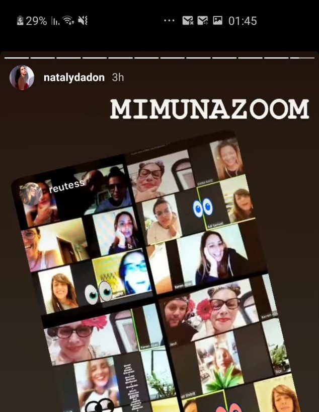 נטלי דדון חוגגת חינה בזמן הקורונה. אפריל 2020 (צילום: מתוך instagram)