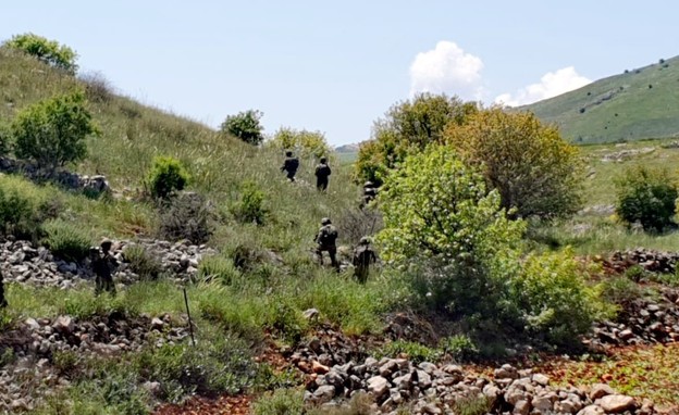 כוחות צה"ל סורקים באזור הגדר בגבול לבנון