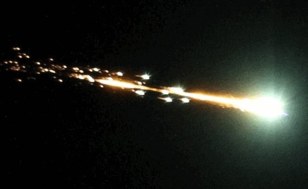 מטאור שהתפוצץ (צילום: NASA)