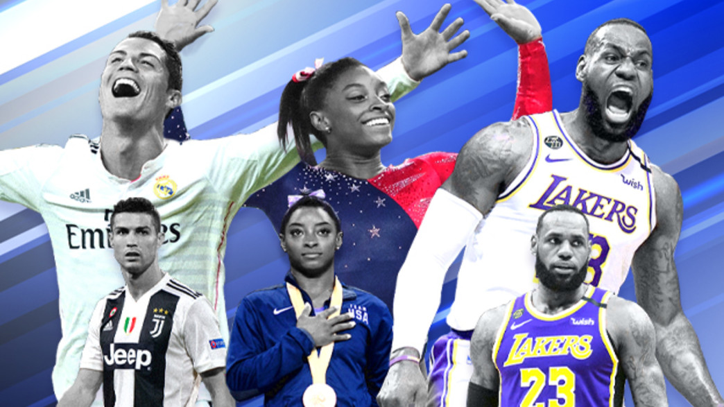 לברון, ג'יימס, רונאלדו, סימון ביילס