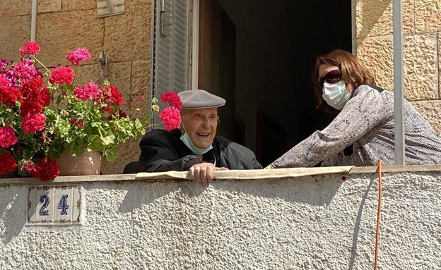 שמעון עיני בן ה-100 (צילום: n12)