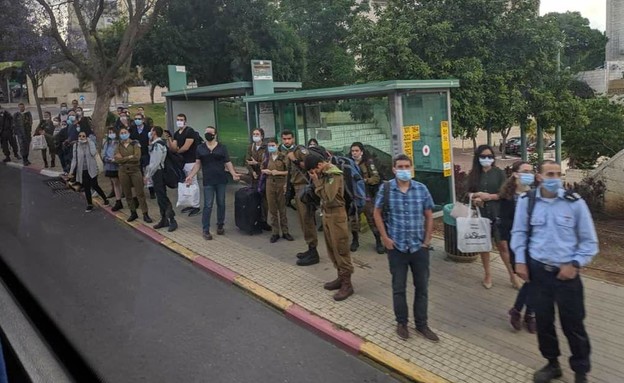 עומסים בתחנות אוטובוס במודיעין