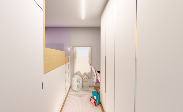חדר ילדים, עיצוב יפעת מושקוביץ - 4 (הדמיה: יפעת מושקוביץ)