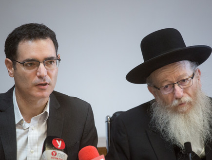 משה בר סימן טוב ויעקב ליצמן (צילום: פלאש 90, מרים אלסטר)