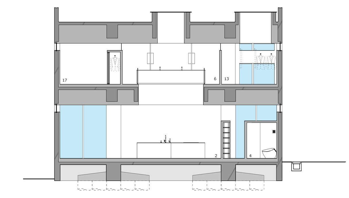 בית בטקמאצו, תוכנית אדריכלית - 2 (שרטוט: FujiwaraMuro Architects)